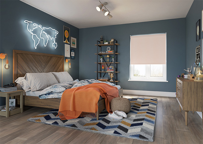 Shimmer (Blackout), Rose Gold - Twist&Fit Roller Blind - Image 7